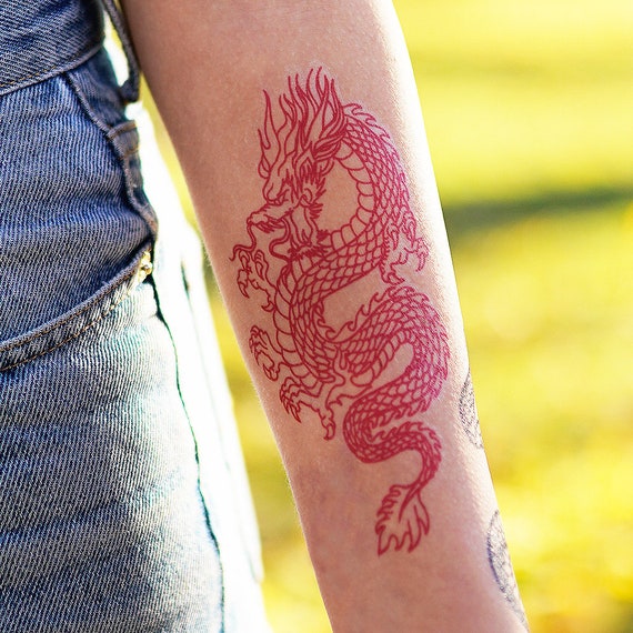 Tattoo uploaded by jordyn  Red dragon  Tattoodo