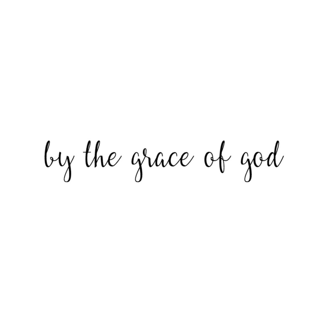 By the Grace of God set of 2 Temporary Tattoo / Christian | Etsy