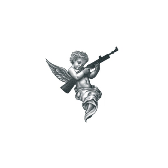 Gangster Angel With Gun Tattoo Exploring 76 Images & 10+ Videos