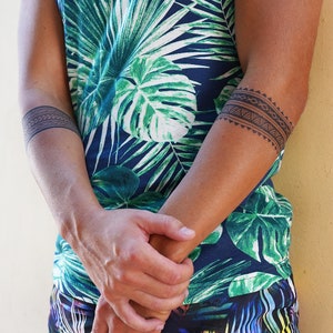 Polynesian Arm Band Tattoo Arm Band Temporary Tattoo / Polynesian Armband Tattoo / Samoan Armband Tattoo / Tongan Armband Tattoo / Tattoo image 3