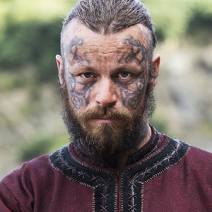 King Harald Vikings Inspired Temporary Tattoo Set - Harald Finehair Tattoos / Harald Temporary Tattoo / Harald Halloween Costume / Vikings