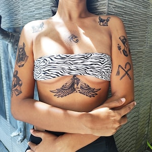 Ancient Egyptian Tattoo Set - Egyptian Mythology Temporary Tattoos / Egyptian Deities Tattoos / Egypt Gods Tattoos / Anubis Tattoo / Scarab