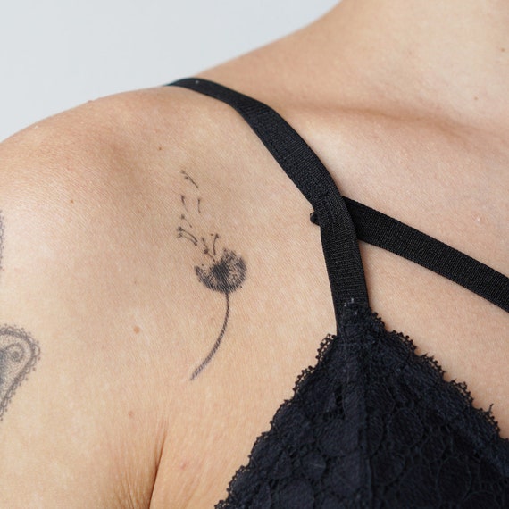 Kleine Lowenzahn Set Von 2 Lowenzahn Temporare Tattoo Etsy