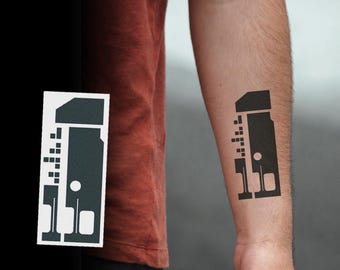 Cal Temporary Tattoo - Halloween Costume Cal Arm Temporary Tattoo / Cosplay Temporary Tattoo