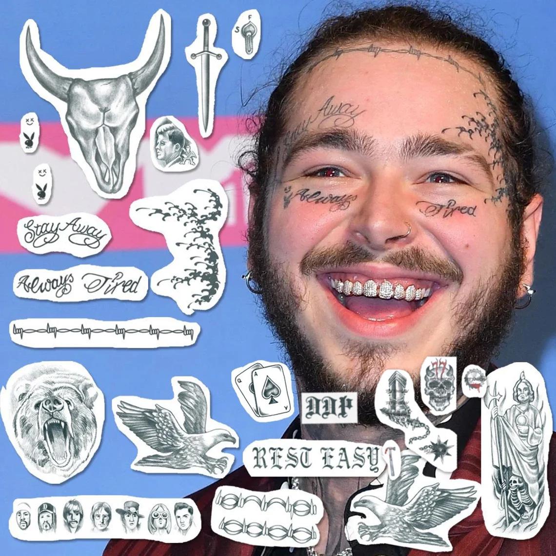 Post Malone Face Tattoos Online