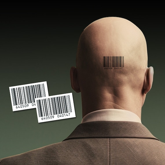 Agent 47 Barcode Tattoo
