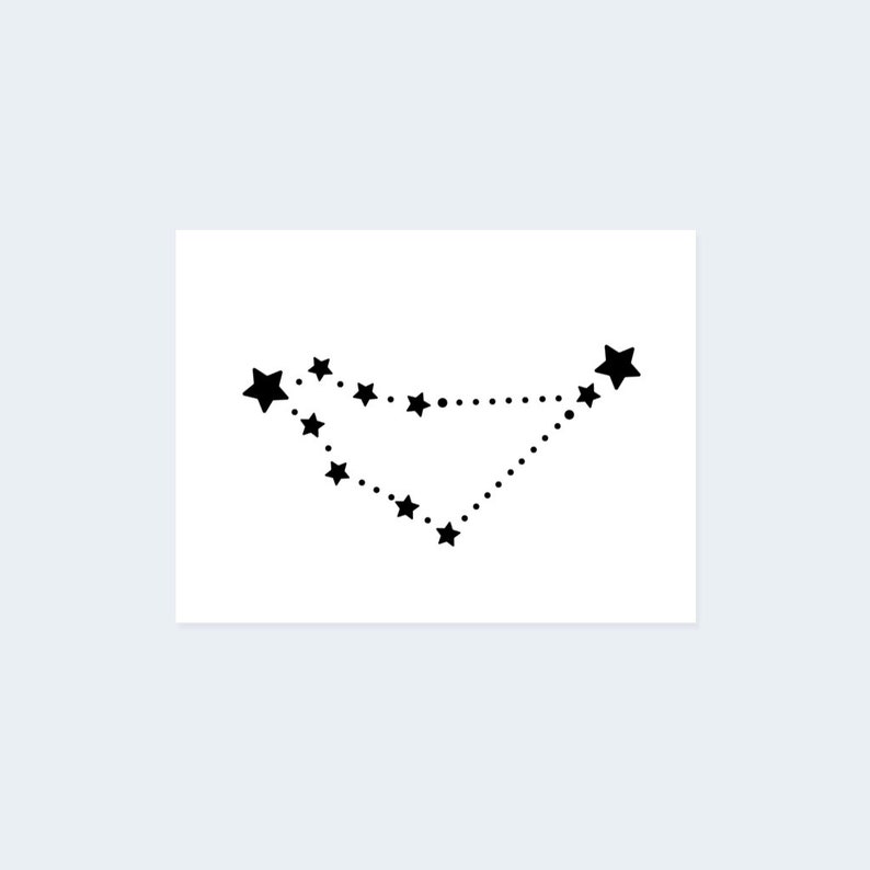 Capricorn Constellation Tattoo Set of 2 Capricorn Etsy