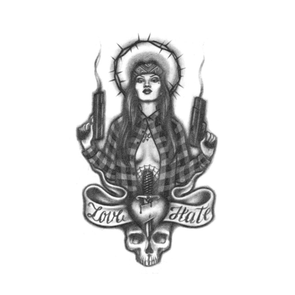 Chola Tattoo - Etsy Norway