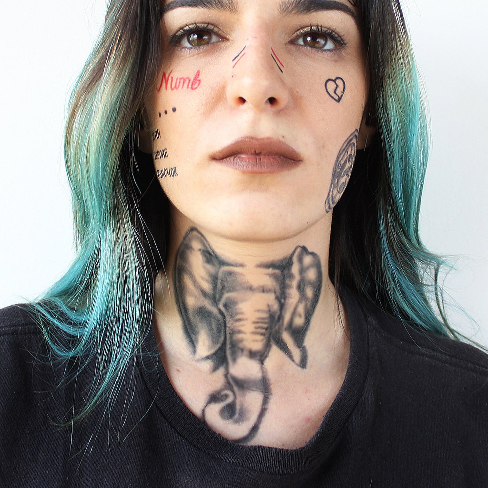 Xxxtentacion Neck Tattoo Xxxtentacion Elephant Tattoo / - Etsy Singapore