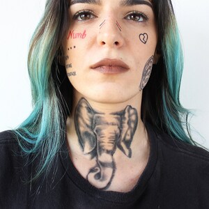 Xxxtentacion Temporary Tattoos Set Xxxtentacion Face Tattoos Etsy