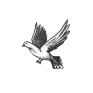 Prisoners Pigeon - Russian Criminal Temporary Tattoo / Russian Prisoner Temporary Tattoo / Pigeon Tattoo / Dove Tattoo / Small Tattoo