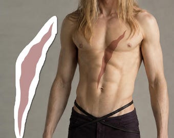 Vampire Scar Tattoo Body - Vampire Scar Full Body Temporary Tattoo / Alu Tattoo Halloween Costume Romance