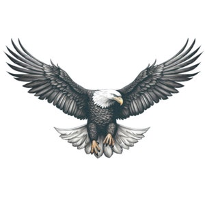 American Eagle - American Eagle Temporary Tattoo / Eagle Tattoo / Eagle Spreading Wings Tattoo / Eagle Chest Tattoo / Bald Eagle Tattoo