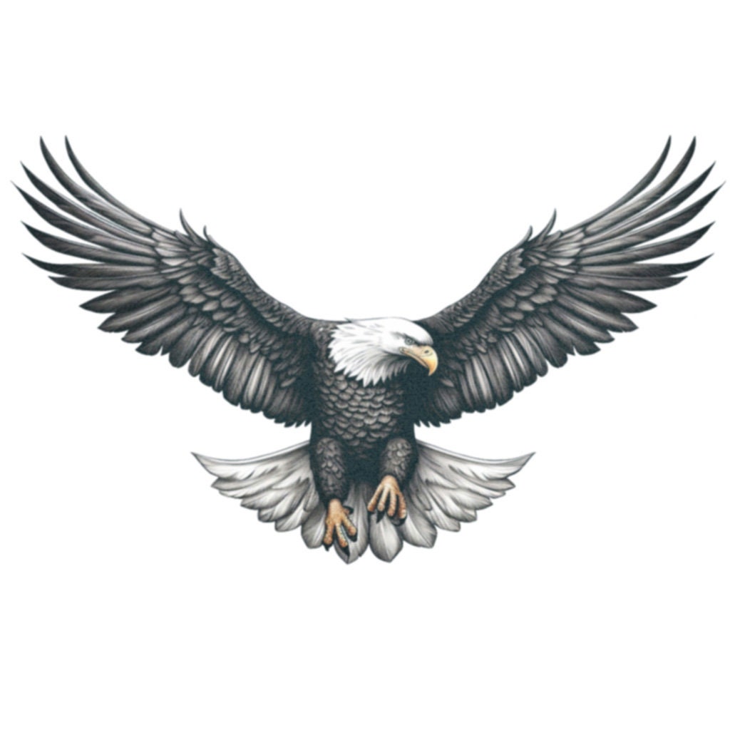 Bald eagle tattoo - Etsy Nederland