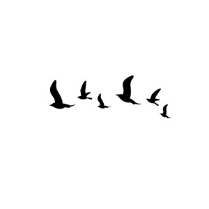 Flock of Birds set of 2 Temporary Tattoo / Flying Birds - Etsy