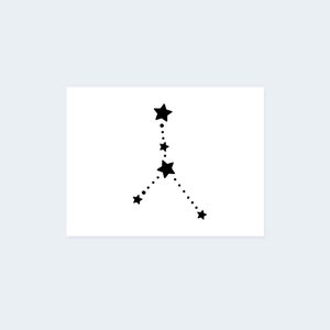 Cancer Constellation (Set of 2) - Cancer Constellation Temporary Tattoo / Cancer Constellation Tattoo / Cancer Zodiac Tattoo / Cancer Sign