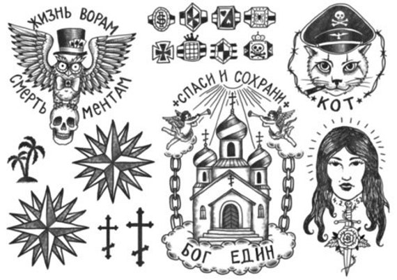 Russische Kriminelle Tattoos Thief In Law Set Russische Etsy Russische Kriminelle Tattoos Thief In Law Set Russische Etsy