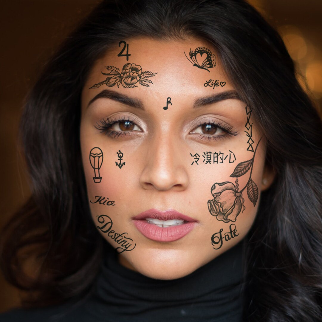 Lil Skies Temporary Tattoo Set Lil Skies Face Tattoos Lil Skies