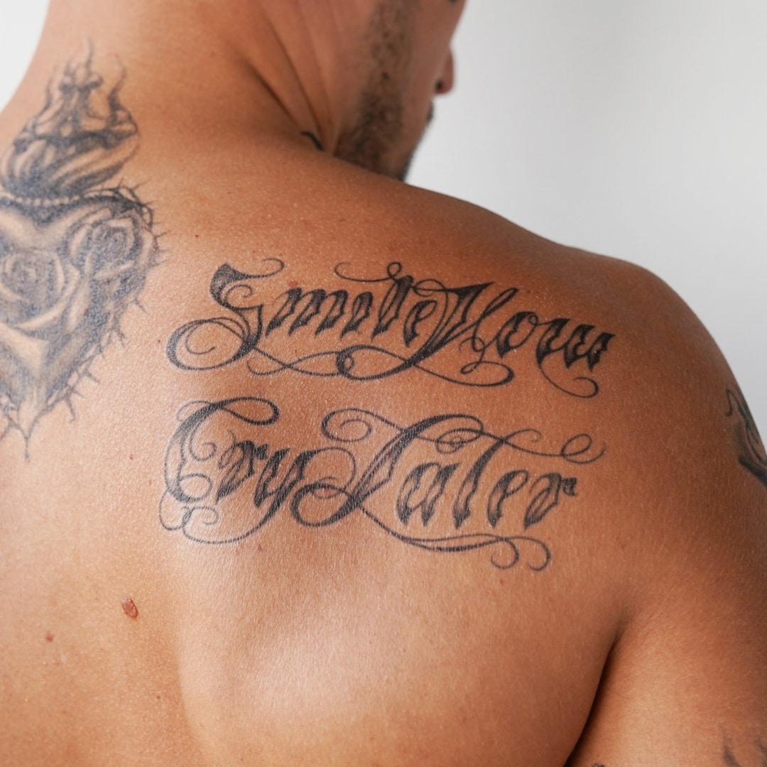 Smile Now Cry Later Temporary Tattoo Smile Now Cry Later Etsy