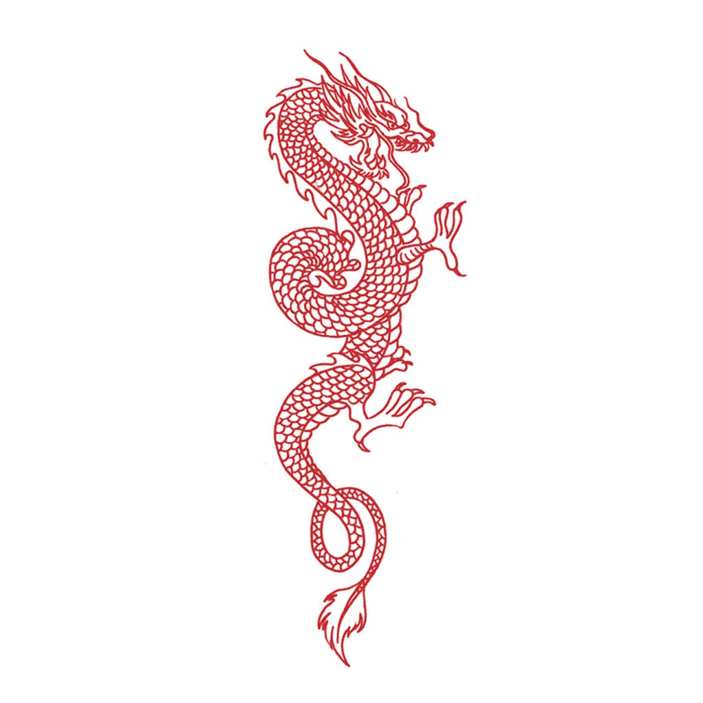 Outline baby dragon isolate and sticker design. Chinese dragon tattoo.baby  demon coloring book.Asian baby dragon. Stock Vector | Adobe Stock