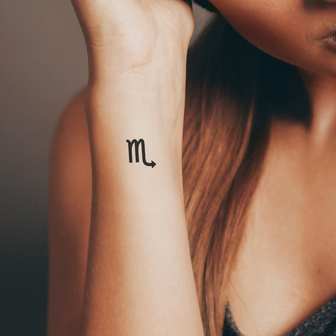 scorpio sign tattoo with stars