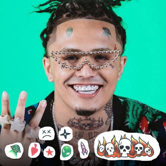 Lil Pump Face Temporary Tattoo Set  lupongovph