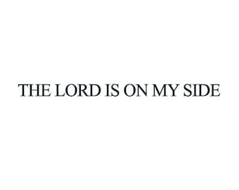 The Lord Is On My Side (Set of 2) - Bible Verse Script Temporary Tattoo / Jesus Christ Tattoo / Faith Believers Text Scripture Tattoo