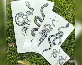 Snakes Bundle (Set of 6) - Snakes Temporary Tattoos Set
