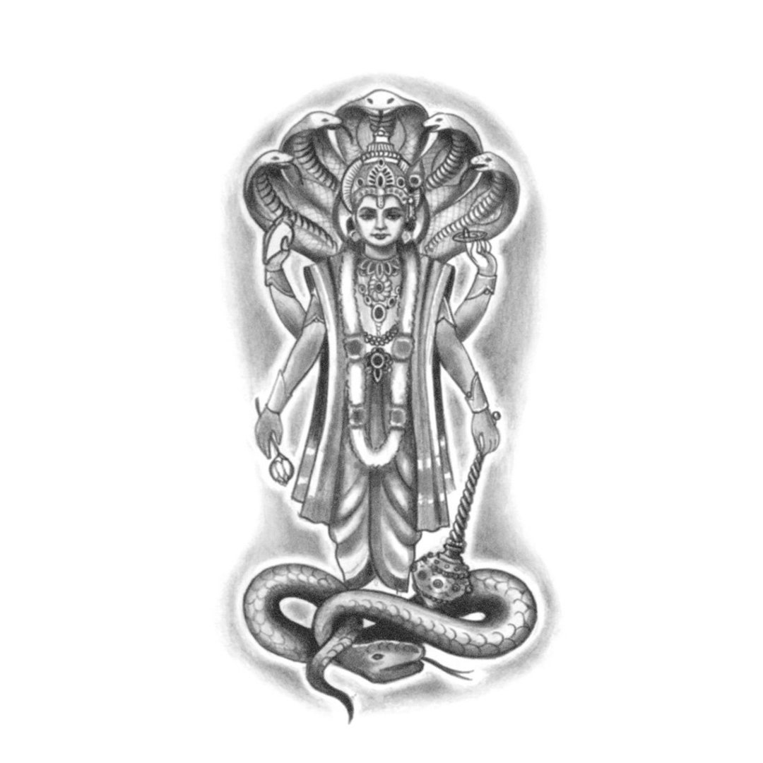 Vishnu Tattoo Vishnu Temporary Tattoo / Hindu Tattoo / God - Etsy Vishnu Tattoo Vishnu Temporary Tattoo / Hindu Tattoo / God - Etsy