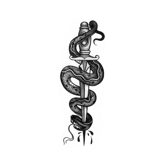 Snake Dagger Blackwork Snake Tattoo / Blackwork Dagger - Etsy New Zealand Snake Dagger Blackwork Snake Tattoo / Blackwork Dagger - Etsy New Zealand