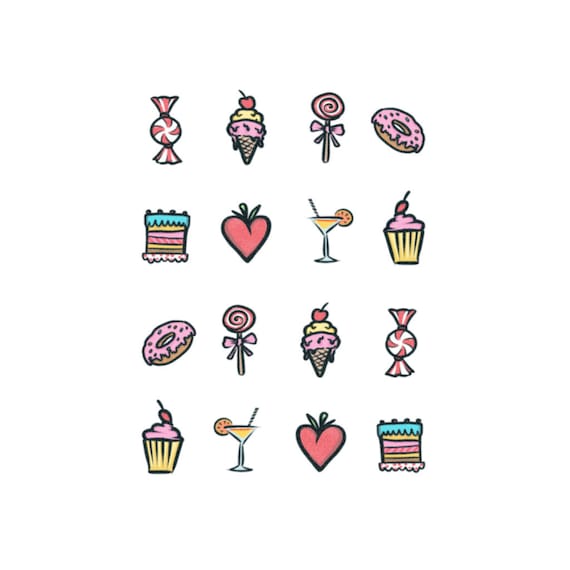Sugar Candy Knuckle Tattoos Set Candy Knuckle Temporary Tattoos / Girly Finger  Tattoos / Ice Cream Tattoo / Cute Knuckle Tattoo Set - Etsy Denmark