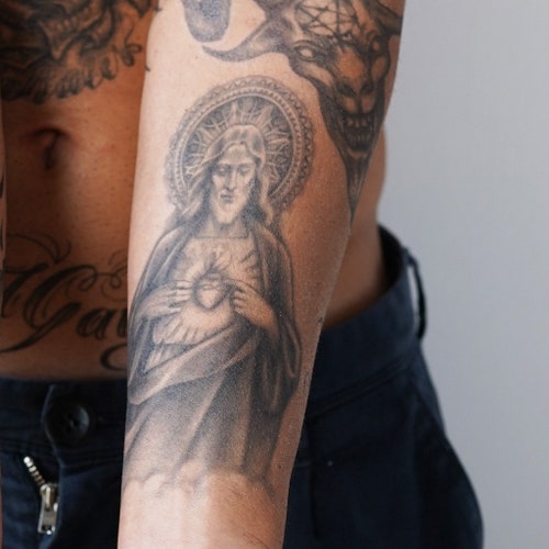 Jesus Sacred Heart Temporary Tattoo / Religious Tattoo / Etsy Canada