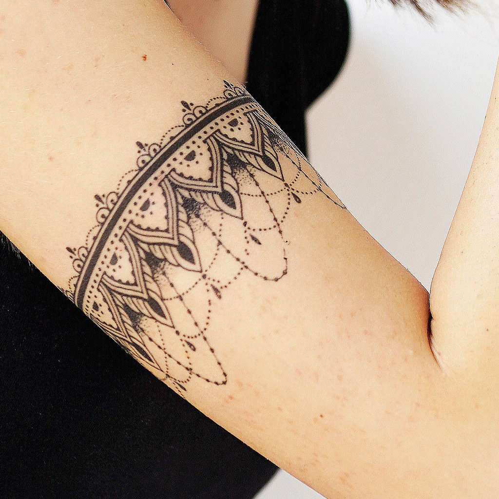 Mandala Armband Tattoo For Men - Temu