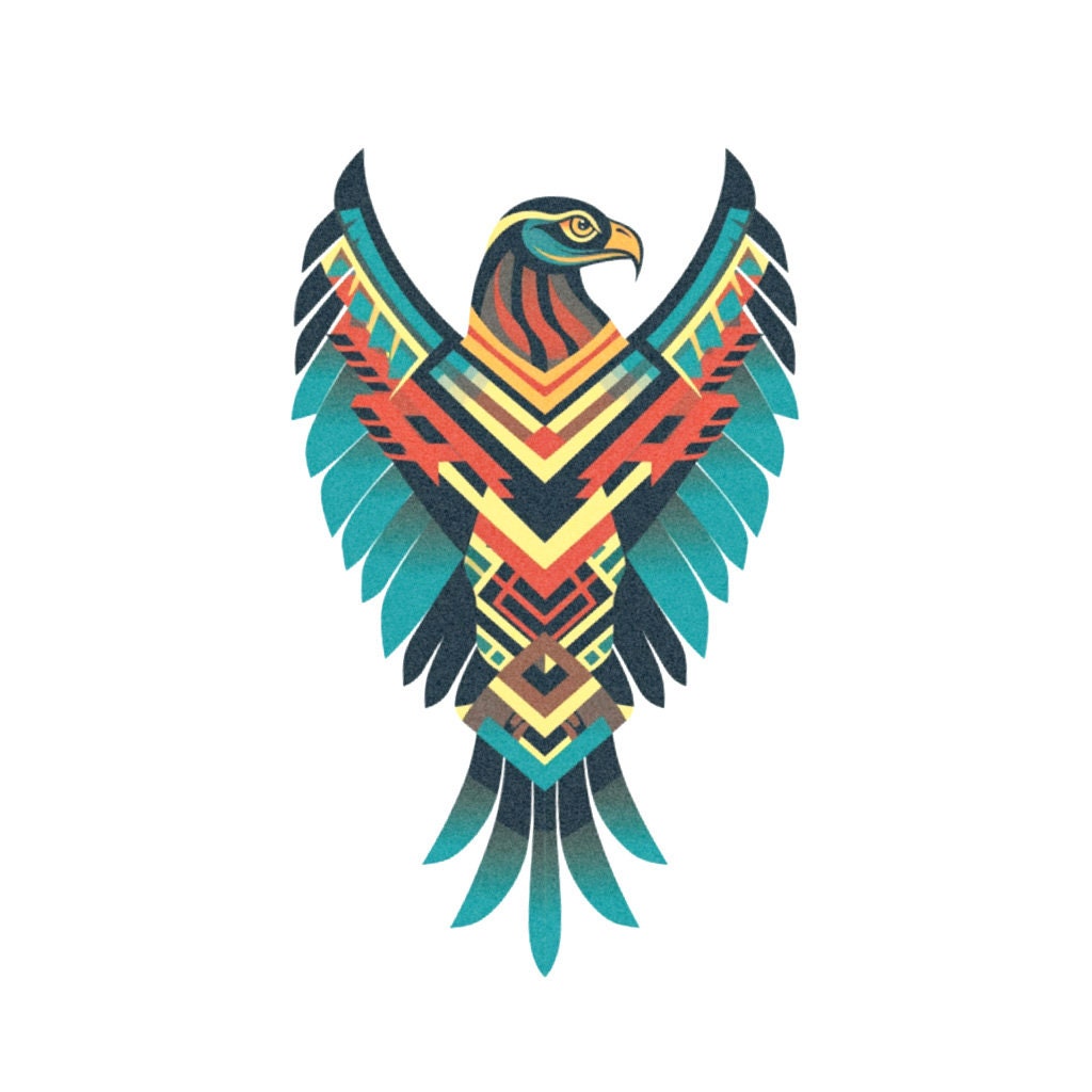 Aztec Bird Tattoo - Etsy