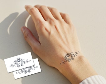 Janis Joplin Wrist Tattoo (Set of 2) - Rockstar Temporary Tattoo / Hippy Tattoo / Joplin Wrist Temporary Tattoo / Janis Joplin Costume