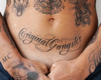 Gangsta Life Cross Tattoo  Chicano Tattoo  Cross Collage  Etsy