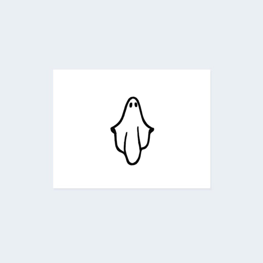 Minimalist Ghost set of 2 Ghost Temporary Tattoo / Spooky - Etsy Israel Minimalist Ghost set of 2 Ghost Temporary Tattoo / Spooky - Etsy Israel