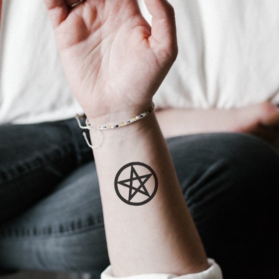 Pentagram Tattoo Ideas | TattoosAI