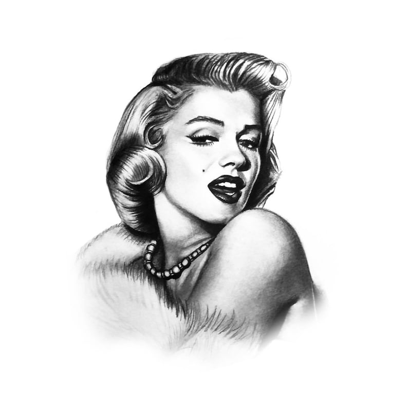 Мэрилин монро тату эскизы