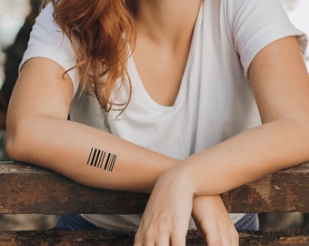 Barcode Tattoo Etsy Barcode Tattoo Etsy