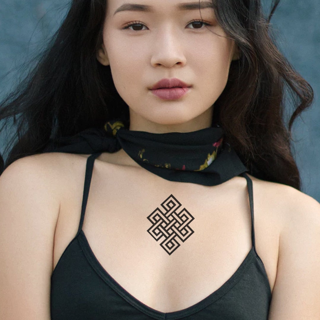 Endless Knot set of 2 Endless Knot Tattoo / Sanskrit - Etsy Endless Knot set of 2 Endless Knot Tattoo / Sanskrit - Etsy