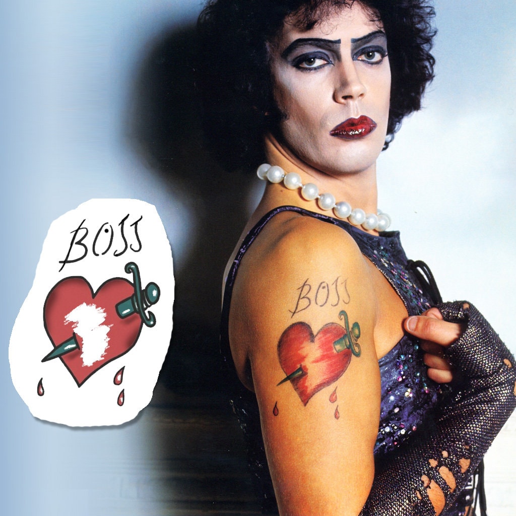 Full Heart Tattoos  Dont dream it be it  My take on Frank N  Furters Boss tattoo from Rocky Horror Picture Show  a little  for  this Valentines week 