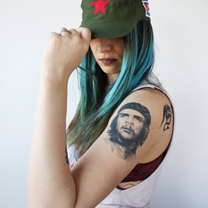Che Guevara Tattoo - Guerrillero Heroico / Cuban Revolution Hero / Che / Che Guevara Temporary Tattoo / Comandante Che / Patria o Muerte