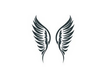 Small Wings Set - Small Wings Temporary Tattoo / Little Wings Tattoo / Fairy Wings Tattoo / Angel Wings Temporary Tattoo / Cute Wings Tattoo