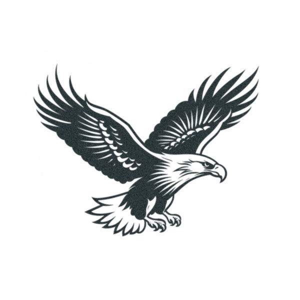 Tribal Eagle Tattoo - Eagle Tattoo / Eagle Temporary Tattoo / American Eagle Tattoo / Tribal Tattoo / Black Eagle Tattoo / Animal Tattoo