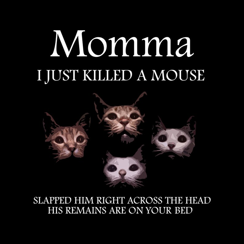Momma I just killed a mouse Coasters set of 4 image 3