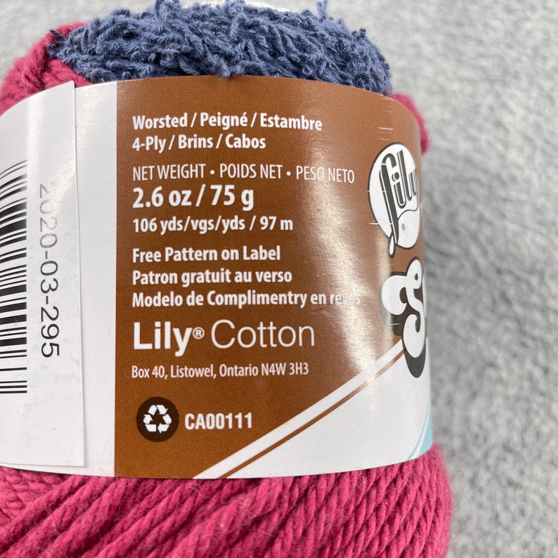 Lily Sugar 'N Cream Scrub off Yarn Beach House 5 Skeins Etsy