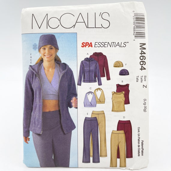 Mccalls 4664 Plus Size Athletic Wear Jacket Tops Yoga Pants - Etsy