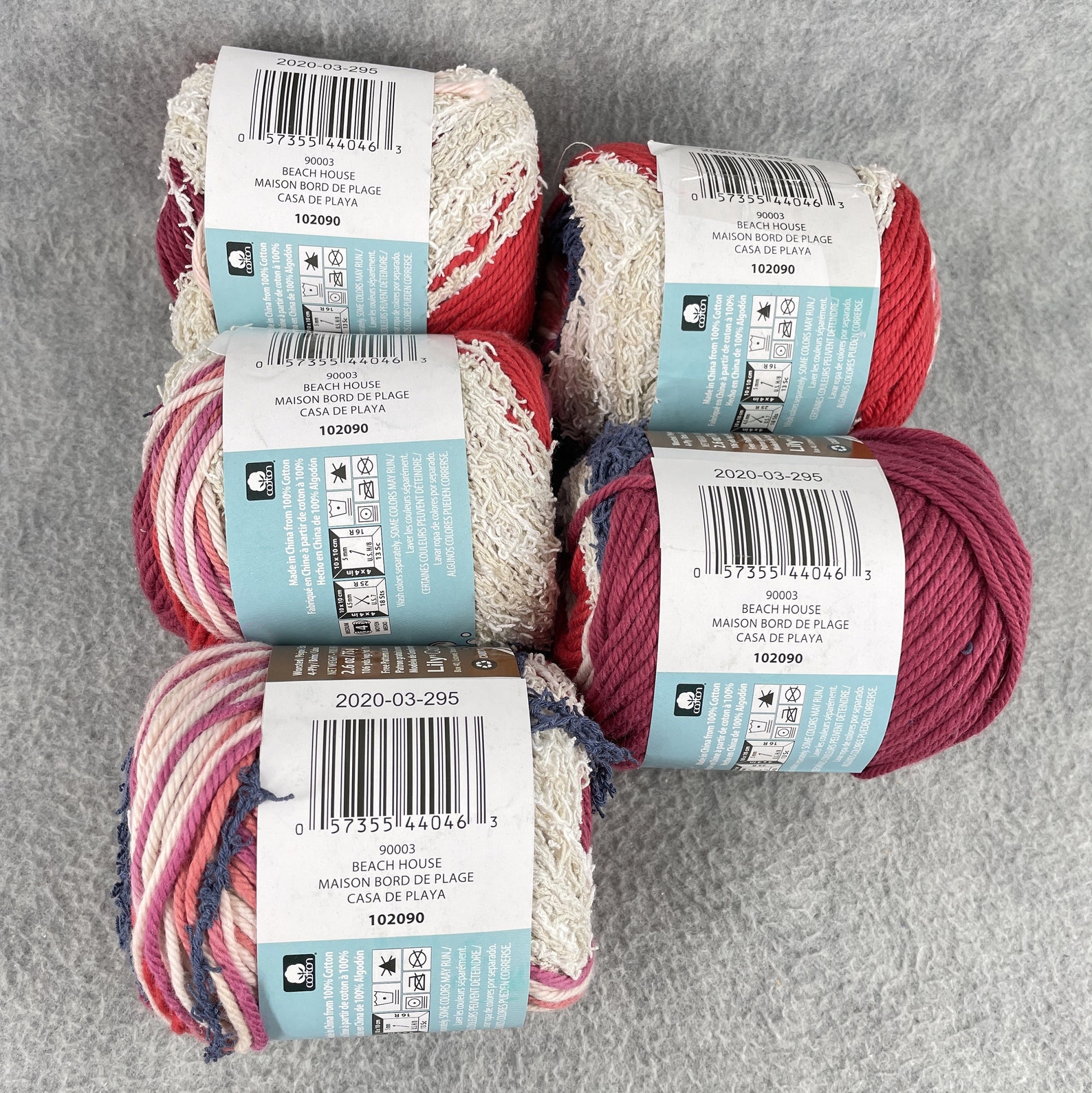 Lily Sugar 'N Cream Scrub off Yarn Beach House 5 Skeins Etsy