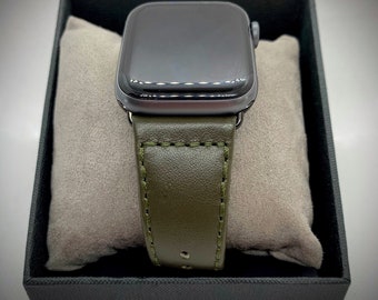 Handmade Leather Apple Watch Band: Personalized Strap, All Series